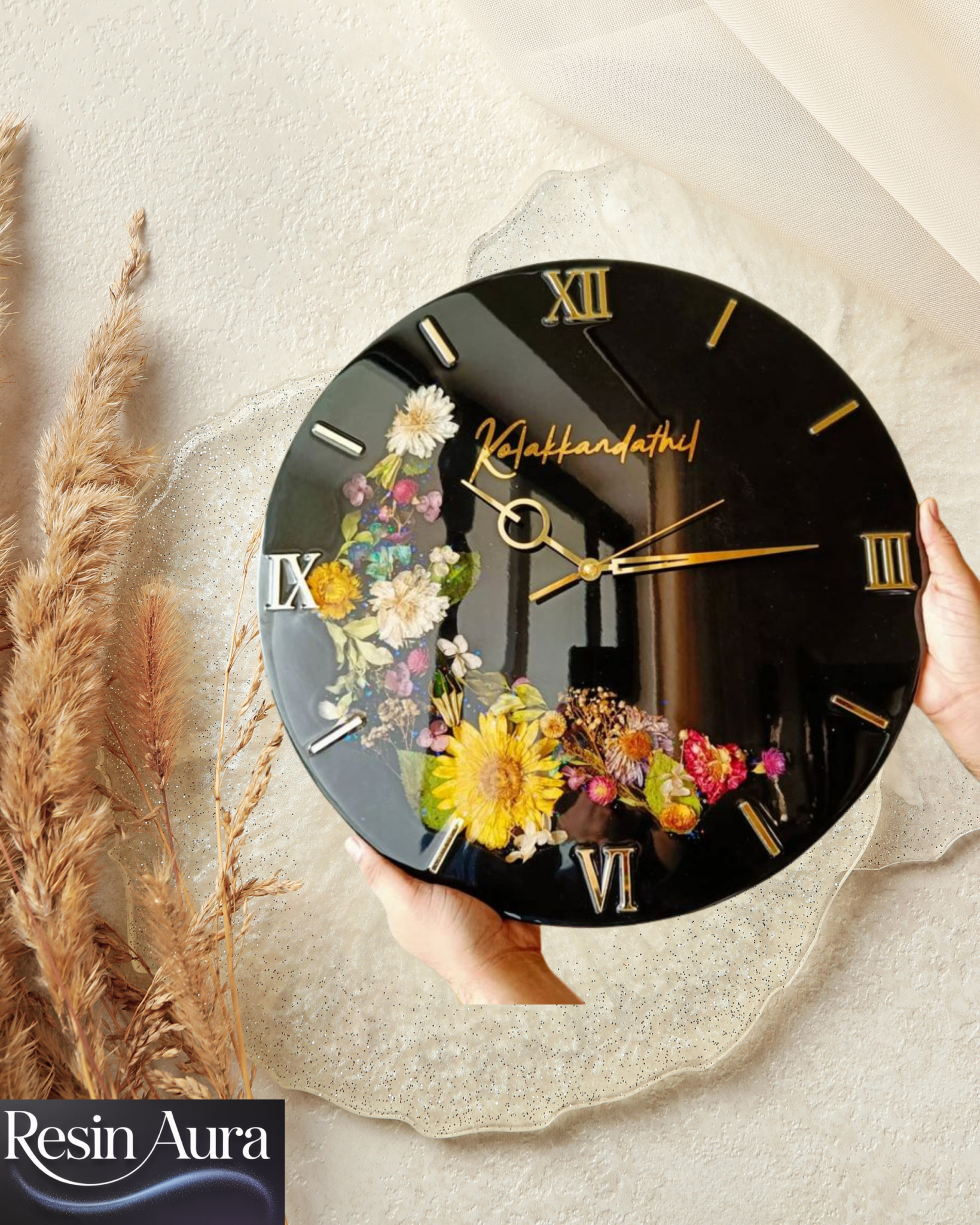 Resin Wall Clock