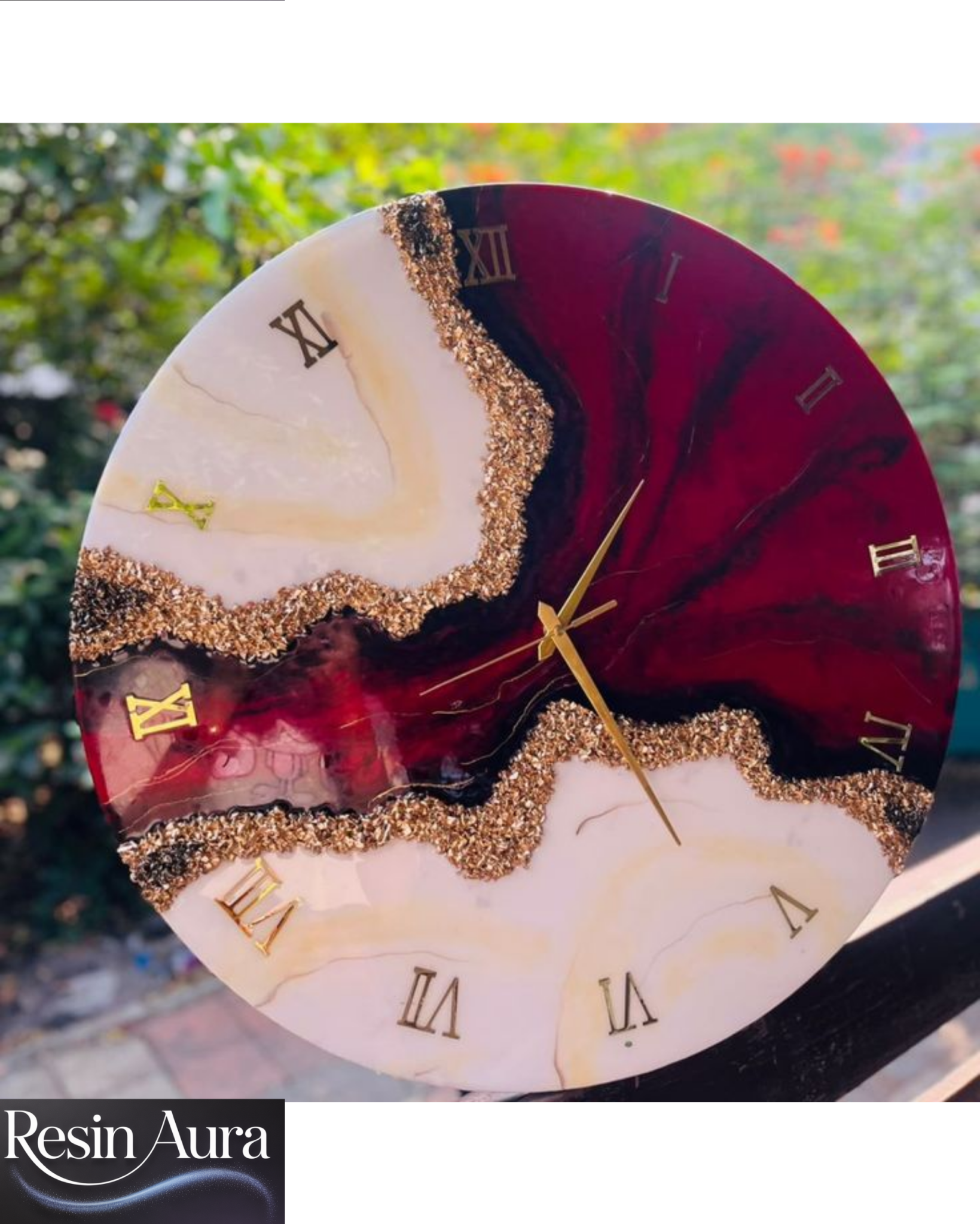 Resin Wall Clock