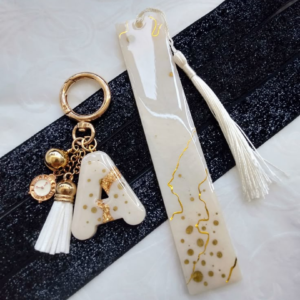 Keychain & Bookmark Set