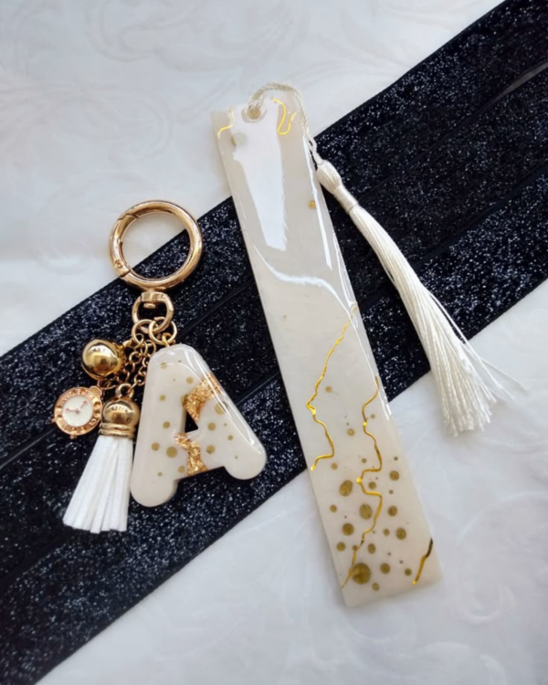 Keychain & Bookmark Set