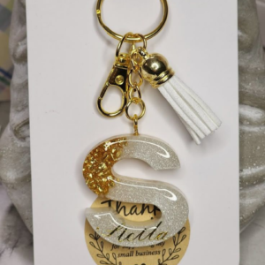 Resin Letter Keychain