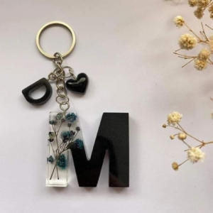 Resin Letter Keychain